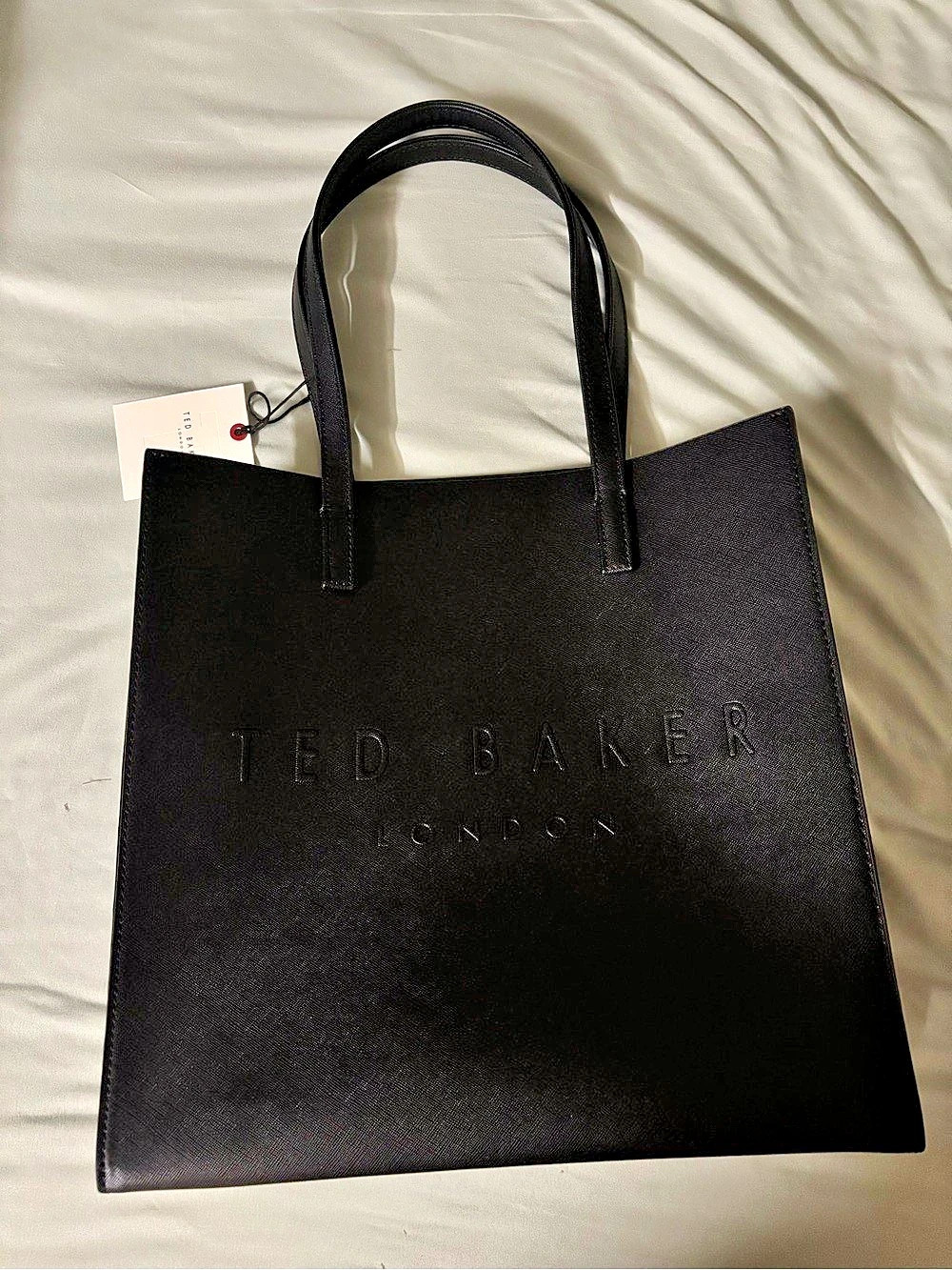 Ted Baker London Black Large Shopper Tote Bag NWT